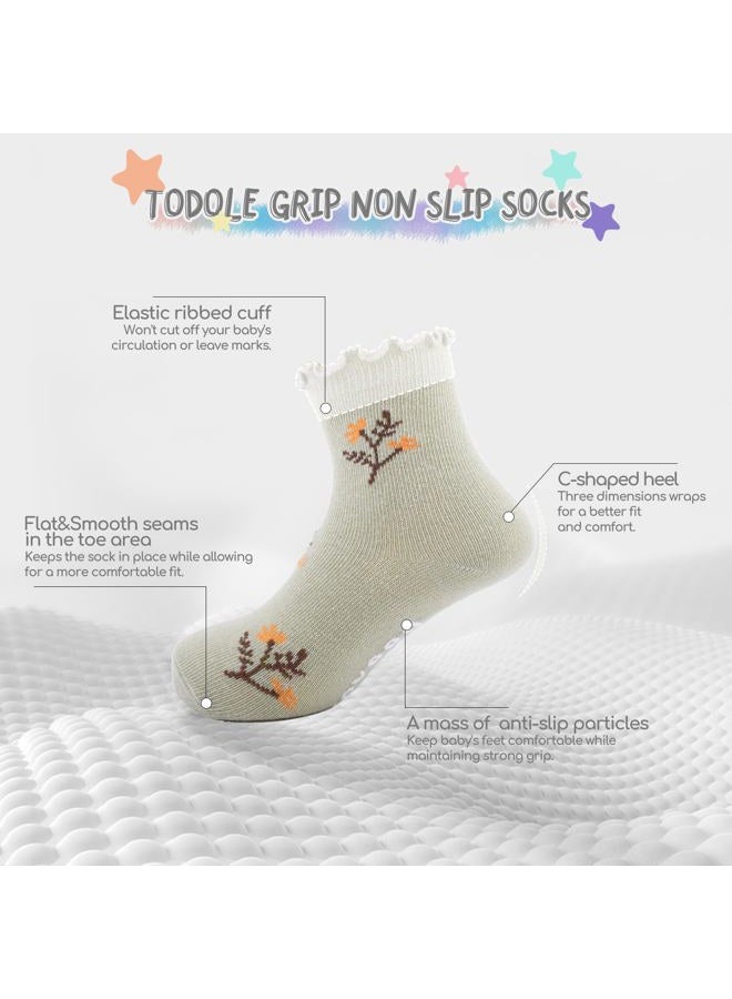 Aroveea Baby Toddle Socks Grip Non Slip Kids Boys Girls Cotton Socks 12 Pack Ankle Cute Newborn Socks 1-3T - Image 3