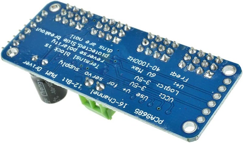 AiTrip PCA9685 16 CH 12Bit PWM Servo Motor Driver Board Controller IIC Interface for Arduino Raspberry Pi Zero/Zero W/Zero WH/2B/3B/3B+ and Robot (2pcs) - Image 4