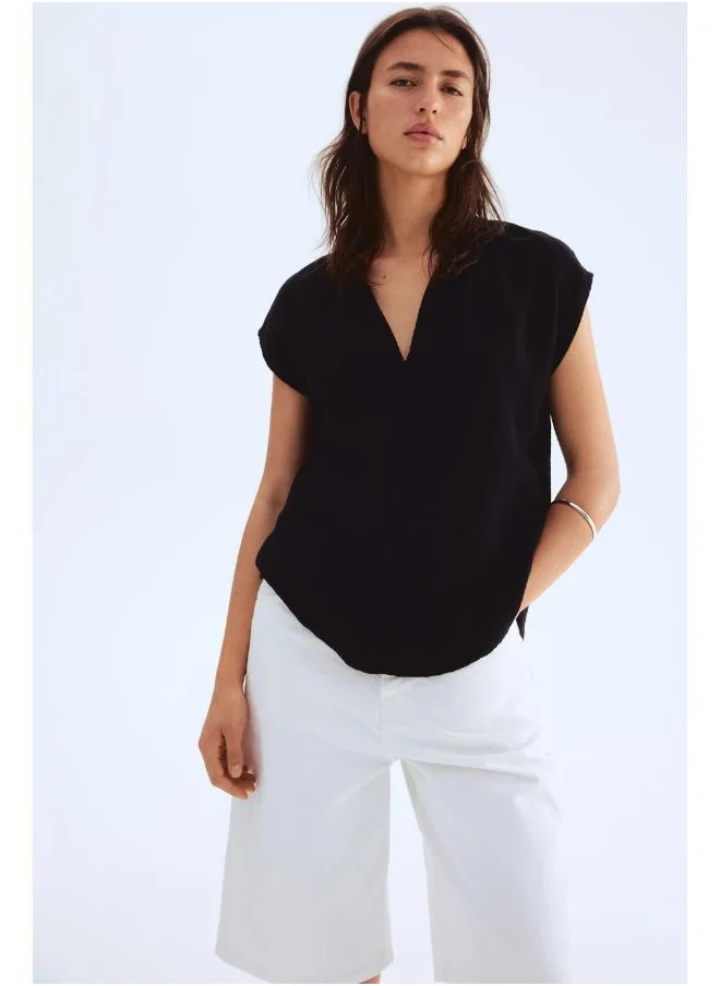 H&M Cotton Muslin Blouse