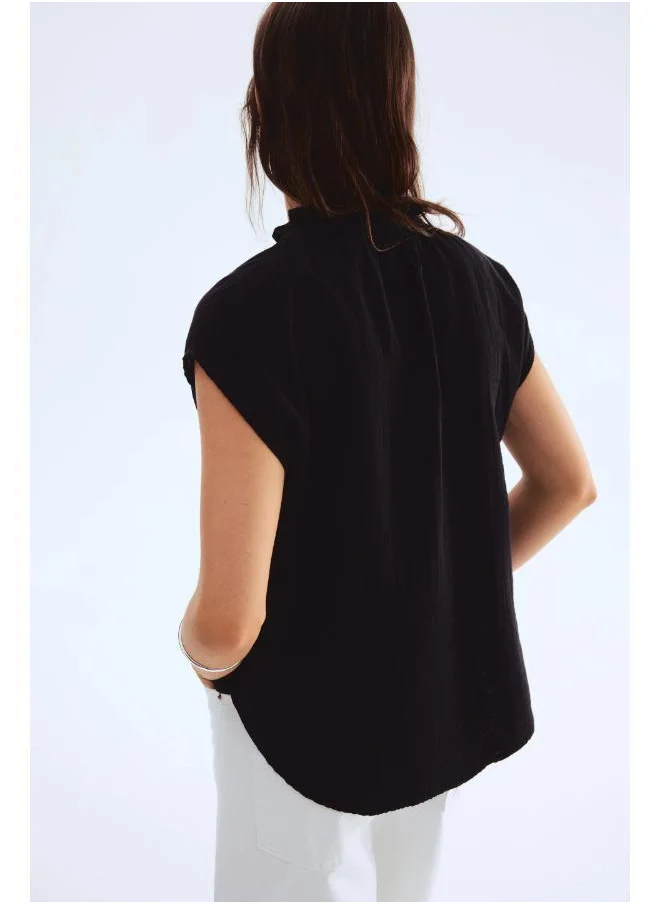 H&M Cotton Muslin Blouse