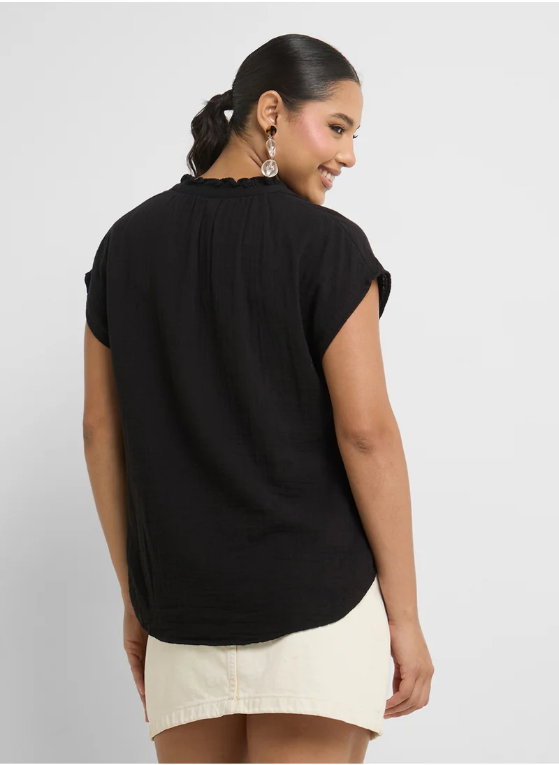 اتش اند ام Cotton Muslin Blouse