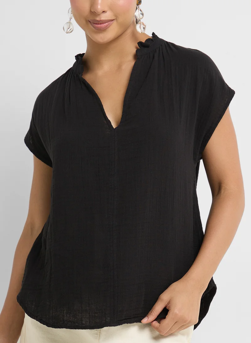 H&M Cotton Muslin Blouse