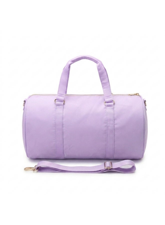The Happy Tribe Personalised Duffle Bag, Lilac