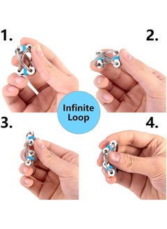 Goolsky 2PC Bike Chain Fidget Toys Set  Key Flippy Chain for ADHD, ADD, Autism, Anxiety Relief for Adults and Teens  - Image 3