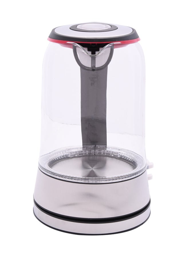 جانو غلاية كهربائية زجاجية 1.7 L 1850 W JN1825 فضي/شفاف/أحمر - Image 2