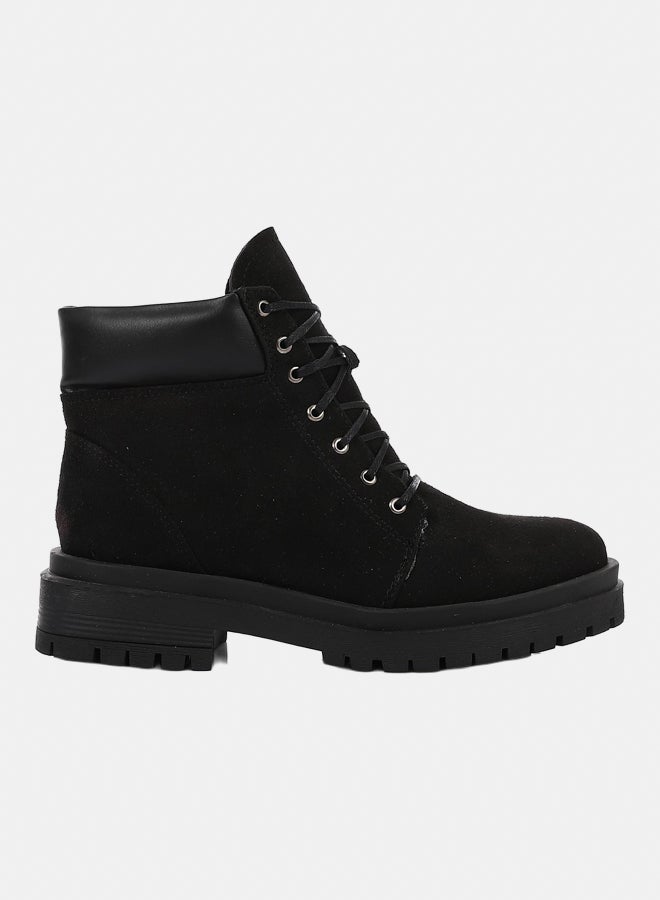XO Style Leather Ankle Boot - Black - Image 2