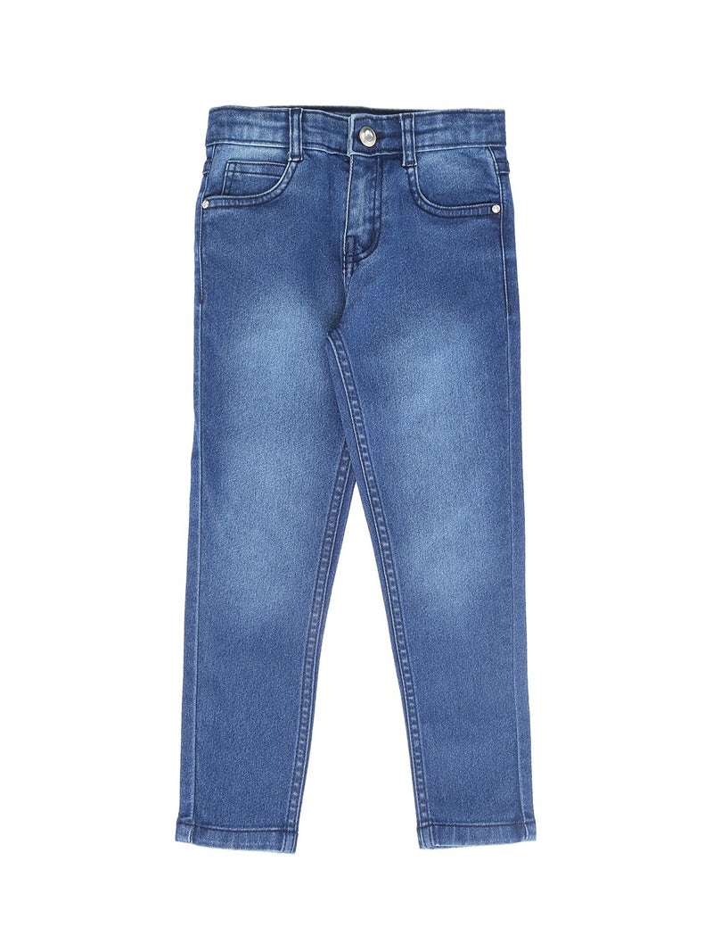 HIGH STAR Girls Blue Slim Fit Jeans 