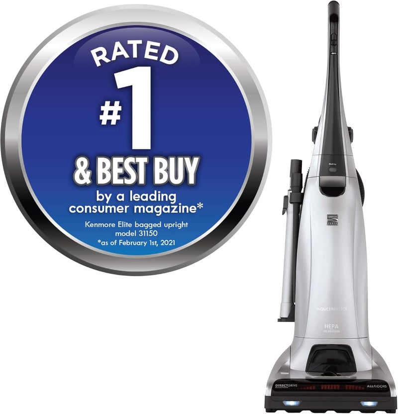 Kenmore Kenmore Floor Care Elite Upright Bagged Vacuum 26 pounds Silver  - Image 3