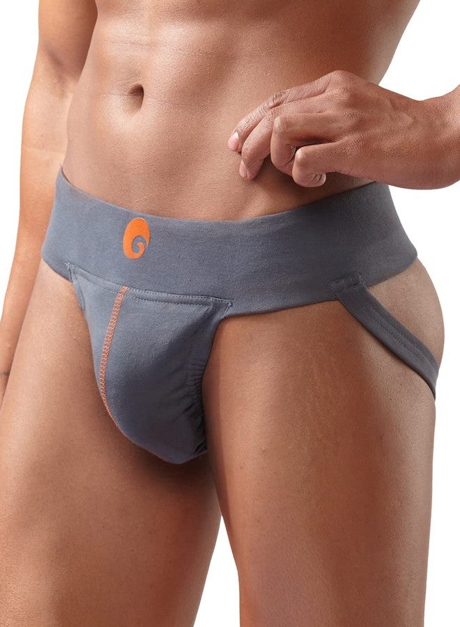 Omtex Cotton Neo Supporter, Men's Small (Grey) - Image 3