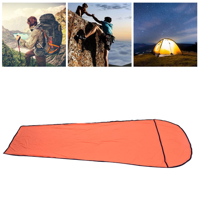 Burgundy Ultralight Elastic Sleeping Bag Liner For Outdoor Camping Travel Cold Weather - Image 3