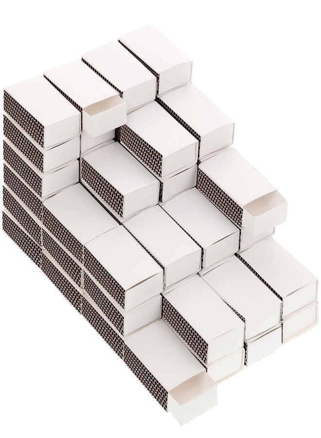 DANHMAO 100 Pack Blank Matches Containers,DIY Match Holder with Double-Sided Striker,Blank Match Storage Boxes for Wedding Baby Shower Tea Party Guests,Matches Box for Decorative(No Matches - Image 1