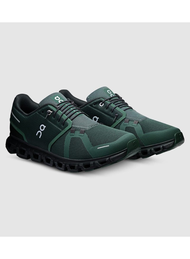 ON Cloud 6 Evergreen Black Unisex Running Sneakers - Image 1