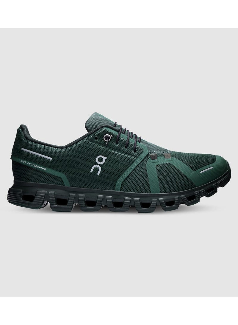 ON Cloud 6 Evergreen Black Unisex Running Sneakers - Image 3