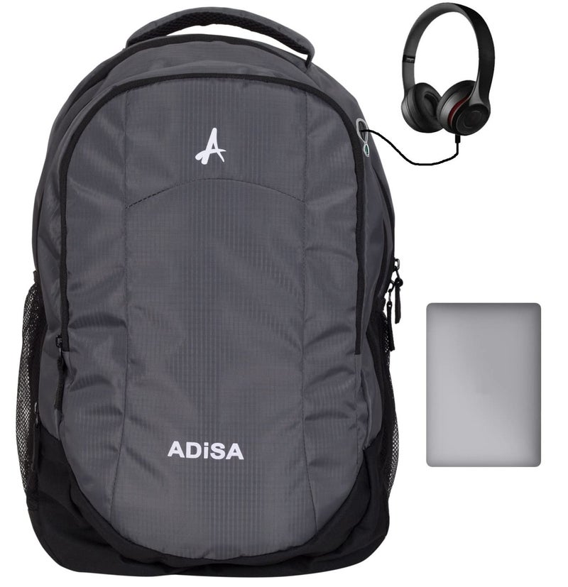 ADISA Light Weight Laptop Backpack 32 Ltrs (BP005-GRE_Grey) - Image 2