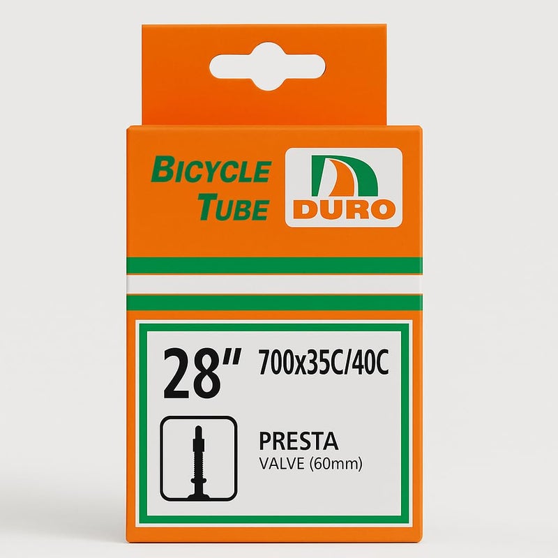 DURO 28 Inch Bicycle Tube 700x35c/40c – Presta Valve 60mm, Heavy Duty Butyl Rubber Inner Tube for Road Bike, Mountain Bike, Wheelchair, Cycle, Scooter – Durable & Puncture Resistant - Image 3