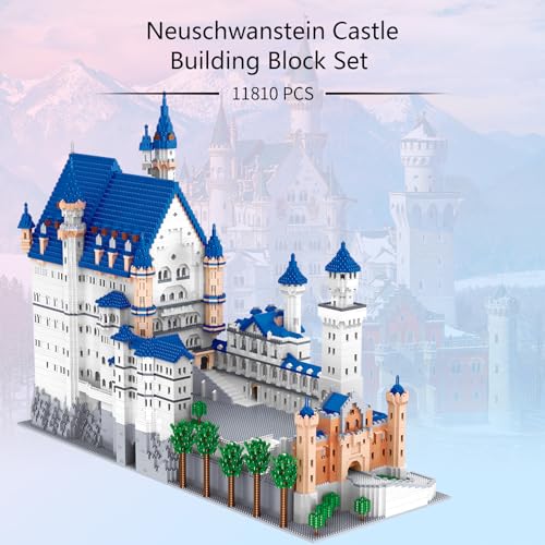 Geniteen Architecture Neuschwanstein Castle Building Blocks Set Famous World Architecture Model Building kit 11810 PCS Creative Collection Building Toys for Adults - Image 5
