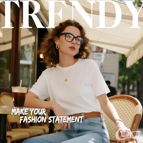CGID Oversized Clear Lens Fake Glasses Women Men,100% UV400 Protection,Thick Big Square Frame Fashion Eyeglasses - Image 2