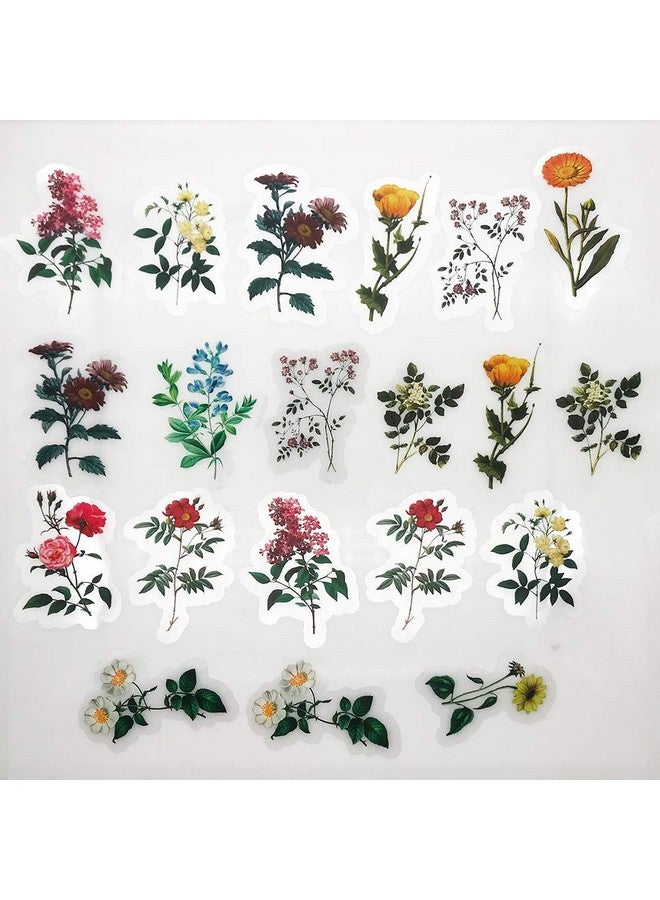 هاسذيب ملصقات نباتات زهور الربيع المقاومة للماء من HASTHIP ® للأطفال والكبار (متعددة الألوان) - 46 قطعة - Image 2