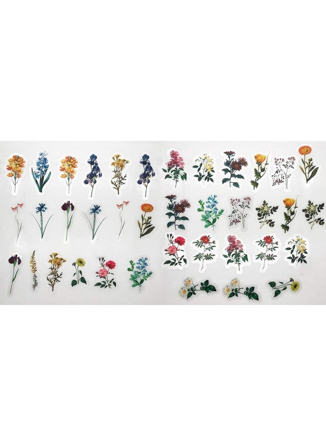 هاسذيب ملصقات نباتات زهور الربيع المقاومة للماء من HASTHIP ® للأطفال والكبار (متعددة الألوان) - 46 قطعة - Image 3