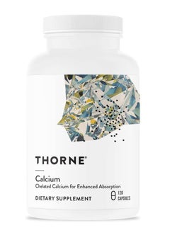 Thorne Calcium Chelated Calcium for Enhanced Absorption with DimaCal for Bone Density Support 120 Capsules 
