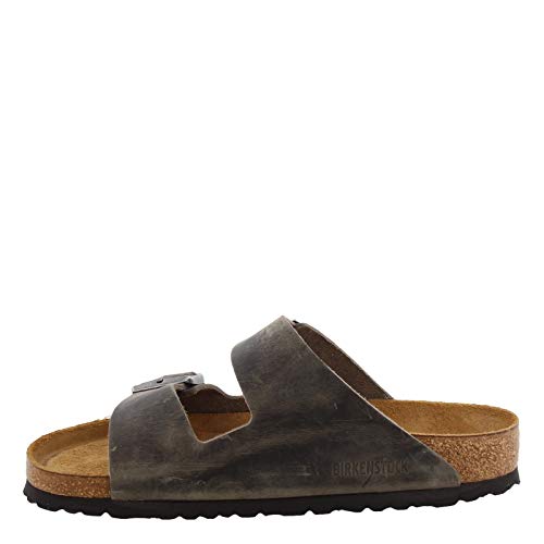 Birkenstock Unisex Arizona Soft Footbed Sandal, Iron Oiled Leather, 37 M EU/6-6.5 B(M) US Women - Image 5