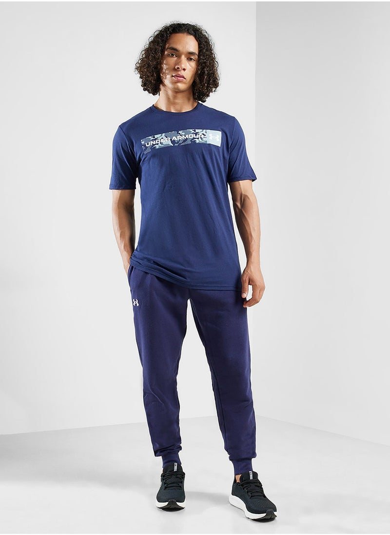 UNDER ARMOUR Camo Chest Stripe Short Sleeve T-Shirt  - Image 4