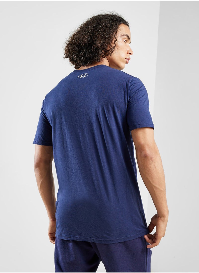 UNDER ARMOUR Camo Chest Stripe Short Sleeve T-Shirt  - Image 2