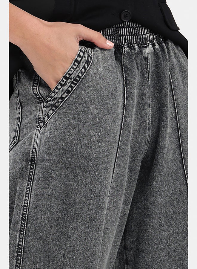 Carina Relaxed-Fit Denim Pants - Image 4