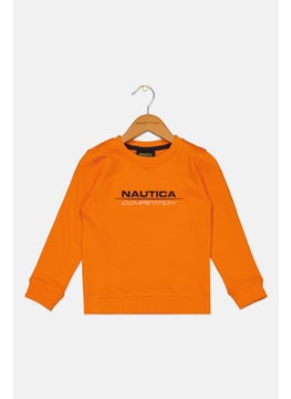 Toddlers Boy Crew Neck Brand Logo Sweatshirt, Orange - pzsku/ZF5382D389B47E3BFEAD8Z/45/_/1737642939/315f1abc-cb3c-4f0c-b4de-6388cfc7ed56