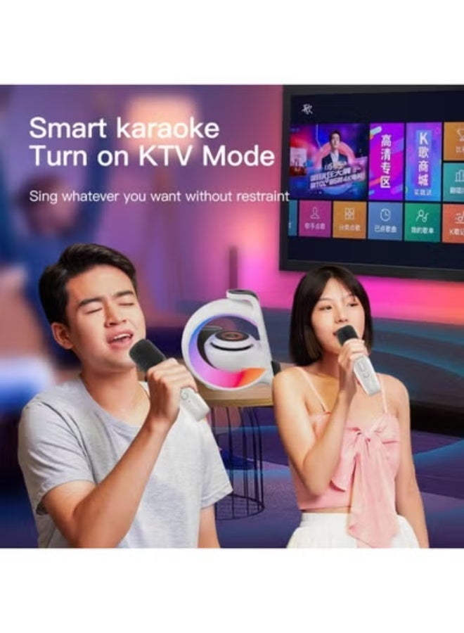 إتش إكس دي زومليون شاحن لاسلكي 3 في 1 مع سماعة بلوتوث LED ملونة ومنبه – إضاءة ليلية RGB ومكبر صوت ومحطة شحن سريعة ومصباح طاولة لغرفة النوم والمكتب - Image 3