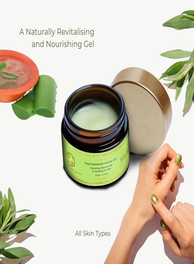 Sylvan Secrets Everyday Hydrating & Rejuvenating Nalpamaradi Facial Gel in Ayurvedic Nalpamaradi Oil & Aloevera Gel for Dry, Damaged & Dehydrated Skin | 50 g - Image 3