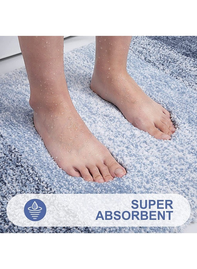 T Decore Microfiber Door Mats For Home Entrance Living Room | Anti Skid Doormats For Bathroom Entrance And Bedrooms | Main Door Mats For Entrance (Blue, 16 X 24 Inch, Rectangular) - Image 3