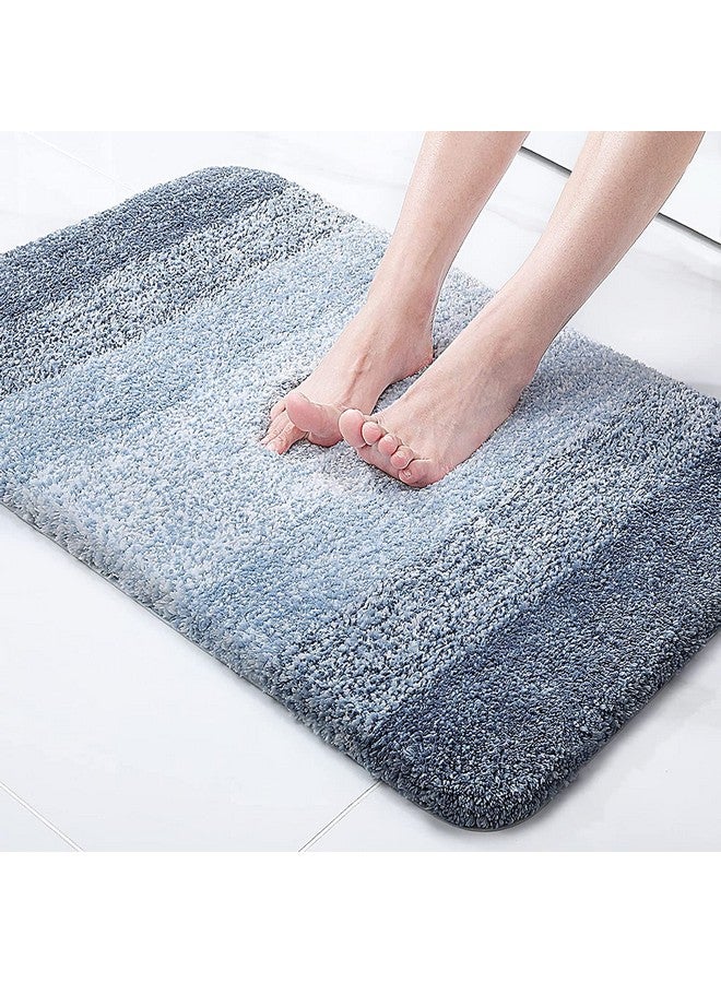 T Decore Microfiber Door Mats For Home Entrance Living Room | Anti Skid Doormats For Bathroom Entrance And Bedrooms | Main Door Mats For Entrance (Blue, 16 X 24 Inch, Rectangular) - Image 1