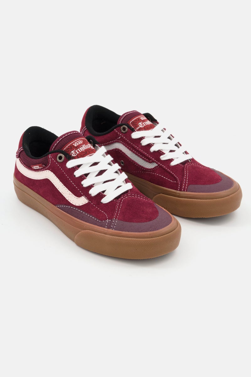 VANS أحذية كاجوال نسائية من تينت متقدمة برباط، مارون - Image 1