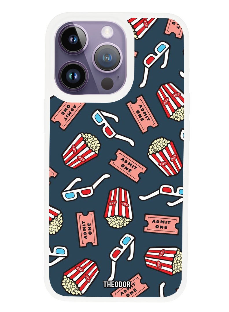 Theodor Protective Case Anti Scratch Shock Proof Cover For APPLE IPHONE 14 PRO Movie collection (White Bumper) - Image 1