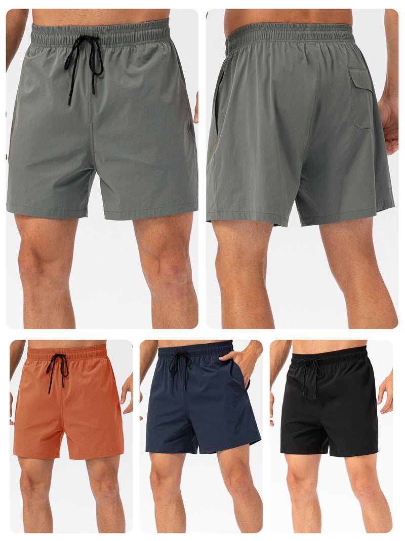 Running Shorts X-Large Quick Drying Mesh Liner - Fitted Waist With Drawstring Workout Shorts for Running Gym Fitness Cycling - Image 3