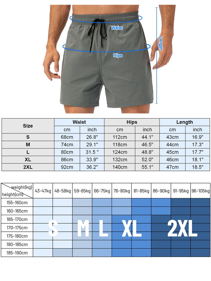 Running Shorts X-Large Quick Drying Mesh Liner - Fitted Waist With Drawstring Workout Shorts for Running Gym Fitness Cycling - Image 5