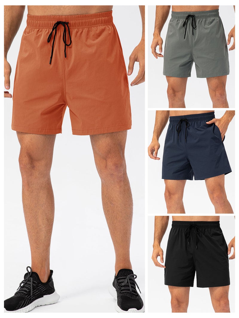 Running Shorts X-Large Quick Drying Mesh Liner - Fitted Waist With Drawstring Workout Shorts for Running Gym Fitness Cycling - Image 2