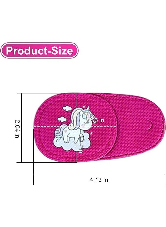 HZYH 6 Pcs Eye Patches for Kids, Eye Patch for Glasses, Upgraded 3D Contoured Design, Cute Pattern Design, Kids Reusable Eye Patch for Treating Lazy Eye Amblyopia Strabismus, Left - Image 2
