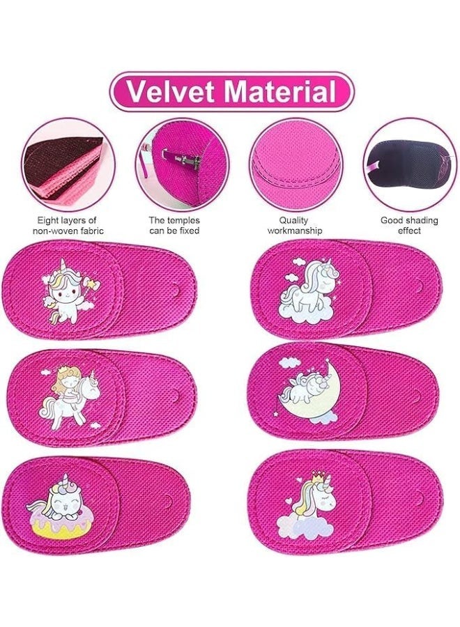 HZYH 6 Pcs Eye Patches for Kids, Eye Patch for Glasses, Upgraded 3D Contoured Design, Cute Pattern Design, Kids Reusable Eye Patch for Treating Lazy Eye Amblyopia Strabismus, Left - Image 4