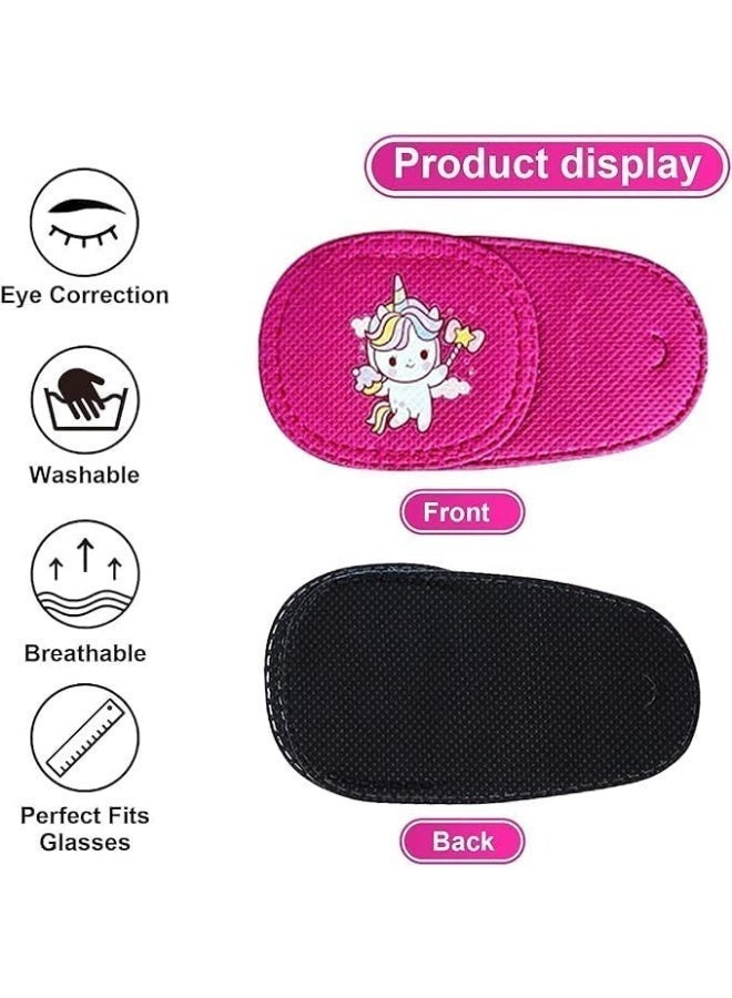 HZYH 6 Pcs Eye Patches for Kids, Eye Patch for Glasses, Upgraded 3D Contoured Design, Cute Pattern Design, Kids Reusable Eye Patch for Treating Lazy Eye Amblyopia Strabismus, Left - Image 5