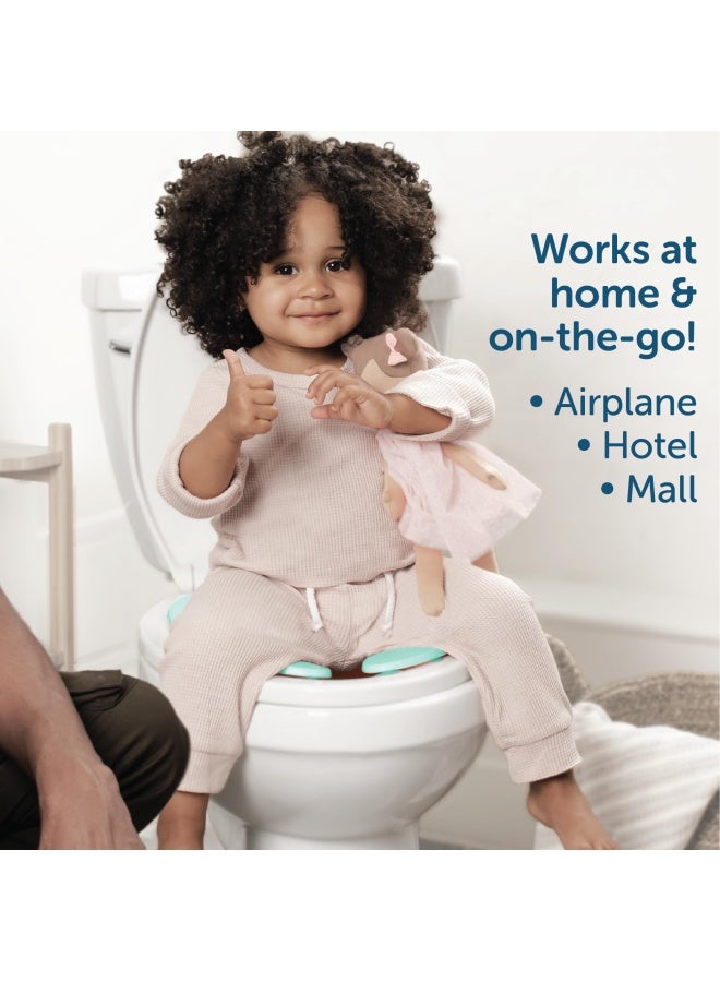 Jool Baby Products Folding Travel Potty Seat for Boys and Girls Fits Round  Oval Toilets Non-Slip Suction Cups Includes Free Travel Bag - Jool Baby - Image 5