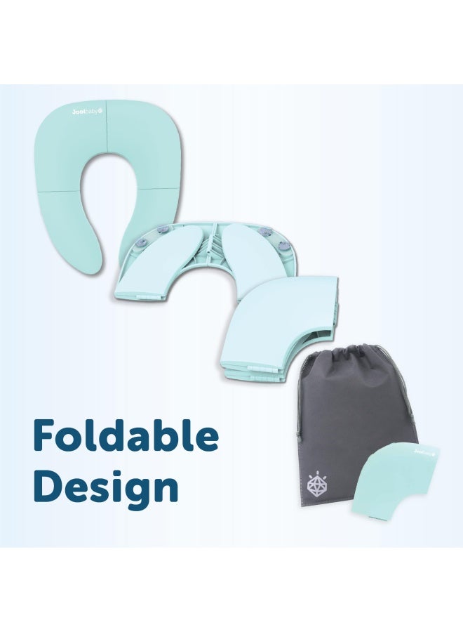Jool Baby Products Folding Travel Potty Seat for Boys and Girls Fits Round  Oval Toilets Non-Slip Suction Cups Includes Free Travel Bag - Jool Baby - Image 3