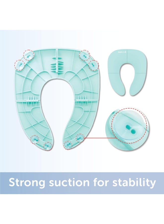 Jool Baby Products Folding Travel Potty Seat for Boys and Girls Fits Round  Oval Toilets Non-Slip Suction Cups Includes Free Travel Bag - Jool Baby - Image 4
