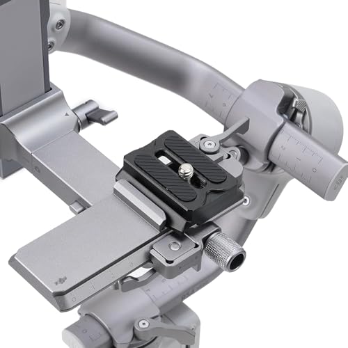 Fotga RS Upper Camera Quick Release Plate for DJI Ronin RS3 / RS 3 Mini/RS 3 Pro/RS 2 / RSC 2 / RS 4 / RS 4 Pro/RS 4 Mini Gimbal Stabilizer DSLR Mirrorless Camera Compatible Arca Swiss Tripod - Image 4