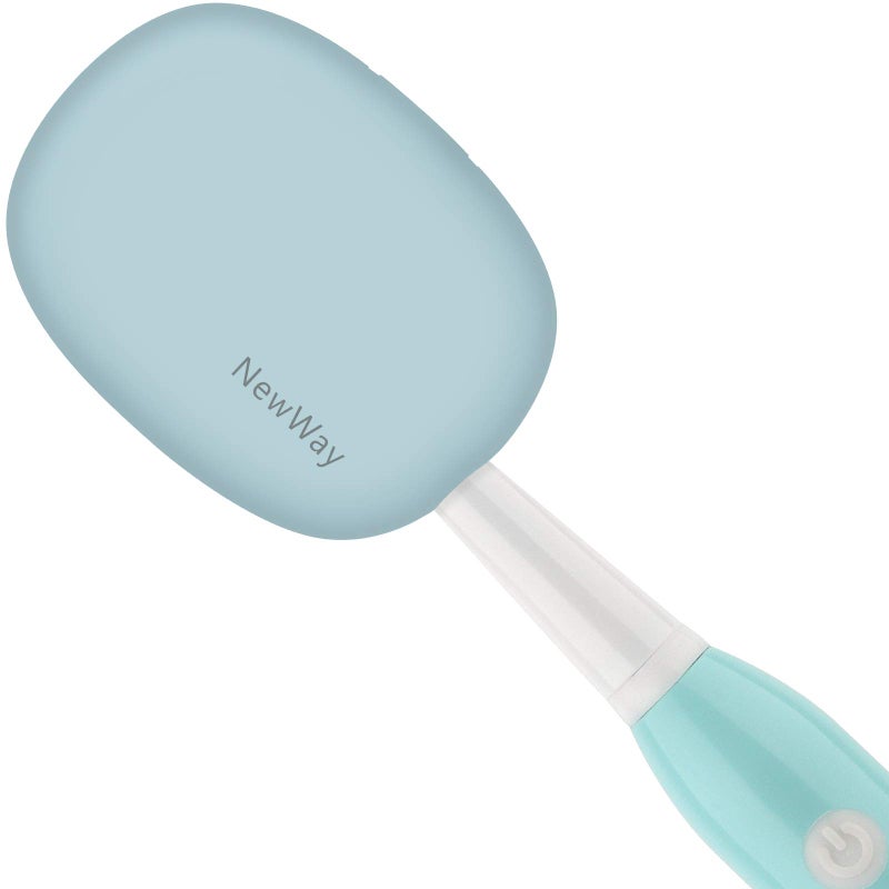 NewWay Mini Toothbrush Sterilizer Cover Rechargeable Travel Toothbrush Case with Holder for Houshold and Traving or Business Trip Blue - Image 1