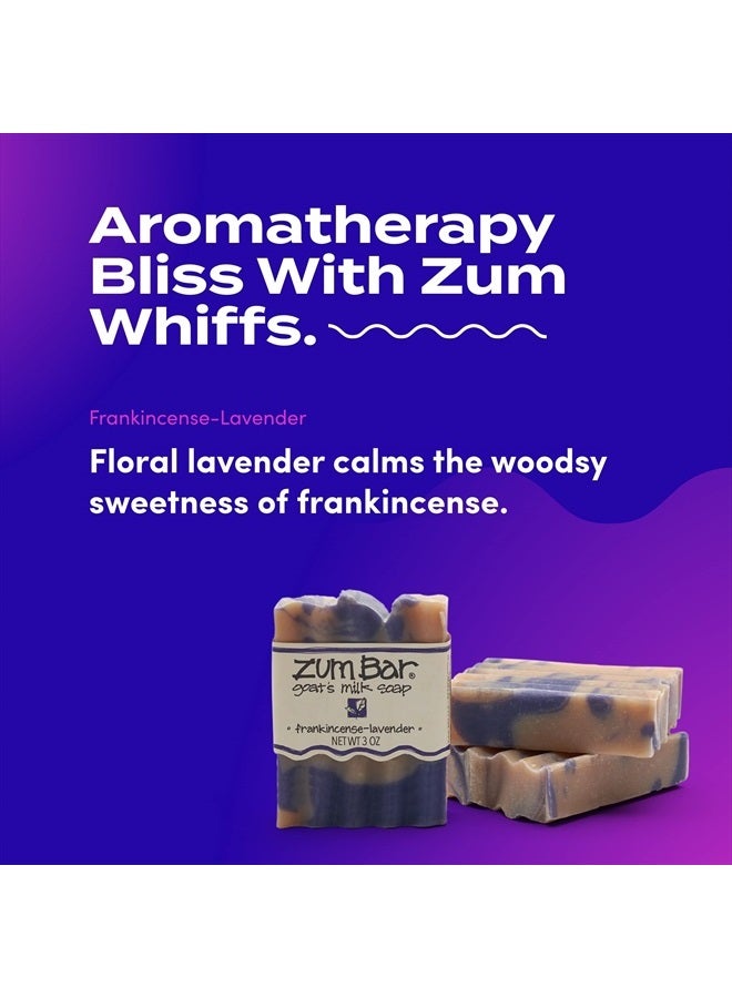 Indigo Wild Zum Bar Goat's Milk Soap - Frankincense-Lavender - 3 oz (3 Pack) - Image 3
