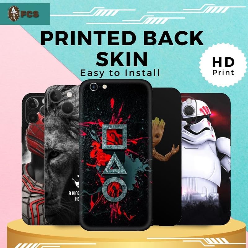 FCS Printed Designer Vinyl Mobile Back Skin Sticker for Nubia Z70 Ultra | Protects Against Dust, Precision-Fit, Vinyl, Bubble-Free Installation- (DZ-90) - Image 5