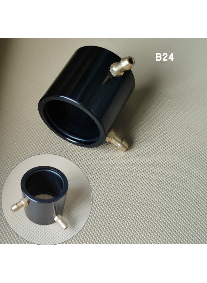 Model Remote Control Marine B20B24B28B36B40 Brushless Motor Aluminum Alloy Water Cooling Jacket Radiator-Color:B24 Inner Diameter 24mm, Length 29.5mm, Black  - Image 1