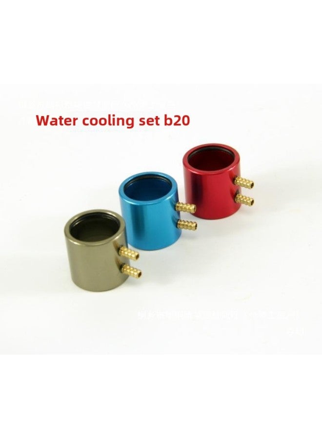 Model Remote Control Marine B20B24B28B36B40 Brushless Motor Aluminum Alloy Water Cooling Jacket Radiator-Color:B24 Inner Diameter 24mm, Length 29.5mm, Black  - Image 3